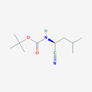molecular formula C11H20N2O2 B040206 (S)-叔丁基(1-氰基-3-甲基丁基)氨基甲酸酯 CAS No. 115654-59-6