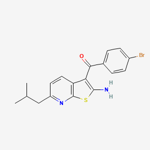 (2-amino-6-isobutylthieno[2,3-b]pyridin-3-yl)(4-bromophenyl)methanone