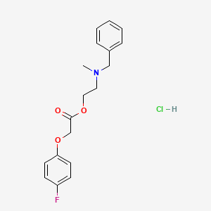 molecular formula C18H21ClFNO3 B4020661 2-[benzyl(methyl)amino]ethyl (4-fluorophenoxy)acetate hydrochloride 