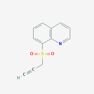 molecular formula C12H9NO2S B4020662 8-(2-propyn-1-ylsulfonyl)quinoline 