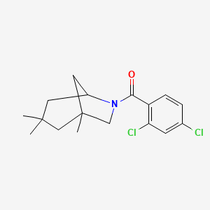 6-(2,4-dichlorobenzoyl)-1,3,3-trimethyl-6-azabicyclo[3.2.1]octane