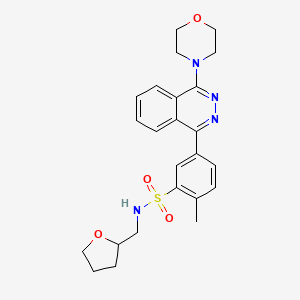 molecular formula C24H28N4O4S B4020687 2-methyl-5-[4-(4-morpholinyl)-1-phthalazinyl]-N-(tetrahydro-2-furanylmethyl)benzenesulfonamide 