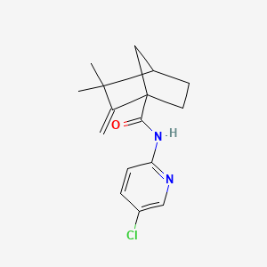 molecular formula C16H19ClN2O B4020743 N-(5-chloro-2-pyridinyl)-3,3-dimethyl-2-methylenebicyclo[2.2.1]heptane-1-carboxamide 