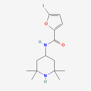molecular formula C14H21IN2O2 B4020790 5-iodo-N-(2,2,6,6-tetramethyl-4-piperidinyl)-2-furamide 