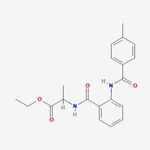 ethyl N-{2-[(4-methylbenzoyl)amino]benzoyl}alaninate