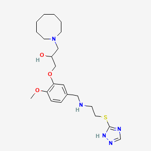 1-(1-azocanyl)-3-[2-methoxy-5-({[2-(1H-1,2,4-triazol-5-ylthio)ethyl]amino}methyl)phenoxy]-2-propanol