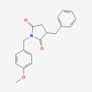 molecular formula C19H19NO3 B4020868 3-benzyl-1-(4-methoxybenzyl)-2,5-pyrrolidinedione 