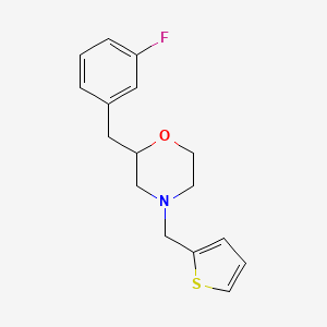 molecular formula C16H18FNOS B4020941 2-(3-fluorobenzyl)-4-(2-thienylmethyl)morpholine 