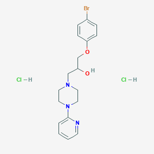molecular formula C18H24BrCl2N3O2 B4020977 1-(4-bromophenoxy)-3-[4-(2-pyridinyl)-1-piperazinyl]-2-propanol dihydrochloride 