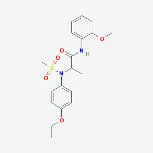 N~2~-(4-ethoxyphenyl)-N~1~-(2-methoxyphenyl)-N~2~-(methylsulfonyl)alaninamide