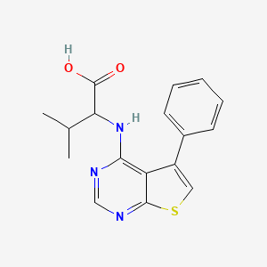 molecular formula C17H17N3O2S B4021010 N-(5-phenylthieno[2,3-d]pyrimidin-4-yl)valine 