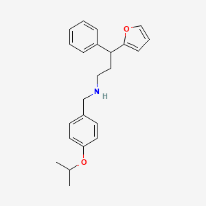 molecular formula C23H27NO2 B4021033 3-(2-furyl)-N-(4-isopropoxybenzyl)-3-phenyl-1-propanamine 