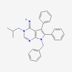 molecular formula C29H28N4 B4021124 7-benzyl-3-isobutyl-5,6-diphenyl-3,7-dihydro-4H-pyrrolo[2,3-d]pyrimidin-4-imine 