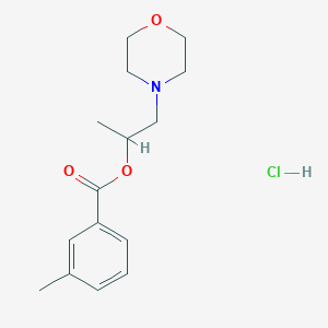 molecular formula C15H22ClNO3 B4021127 1-methyl-2-(4-morpholinyl)ethyl 3-methylbenzoate hydrochloride 