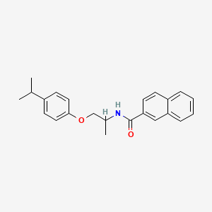 molecular formula C23H25NO2 B4021135 N-[2-(4-异丙基苯氧基)-1-甲基乙基]-2-萘酰胺 