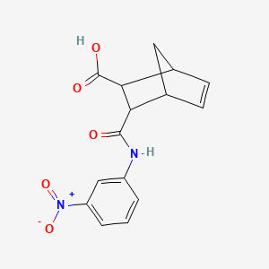 molecular formula C15H14N2O5 B4021169 3-{[(3-nitrophenyl)amino]carbonyl}bicyclo[2.2.1]hept-5-ene-2-carboxylic acid 