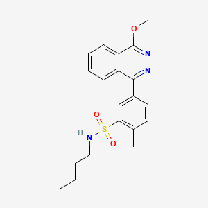 molecular formula C20H23N3O3S B4021177 N-butyl-5-(4-methoxy-1-phthalazinyl)-2-methylbenzenesulfonamide 