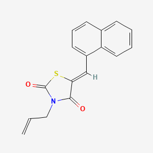 molecular formula C17H13NO2S B4021215 3-allyl-5-(1-naphthylmethylene)-1,3-thiazolidine-2,4-dione 