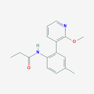molecular formula C16H18N2O2 B4021221 N-[2-(2-methoxypyridin-3-yl)-4-methylphenyl]propanamide 