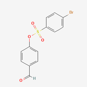 molecular formula C13H9BrO4S B4021231 4-formylphenyl 4-bromobenzenesulfonate 