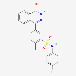 molecular formula C21H16FN3O3S B4021319 N-(4-fluorophenyl)-2-methyl-5-(4-oxo-3,4-dihydro-1-phthalazinyl)benzenesulfonamide 