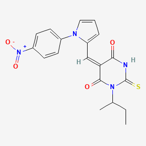 1-sec-butyl-5-{[1-(4-nitrophenyl)-1H-pyrrol-2-yl]methylene}-2-thioxodihydro-4,6(1H,5H)-pyrimidinedione