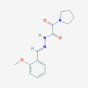 molecular formula C14H17N3O3 B402140 Oxo-pyrrolidin-1-yl-acetic acid (2-methoxy-benzylidene)-hydrazide 