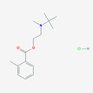 molecular formula C15H24ClNO2 B4021418 2-[tert-butyl(methyl)amino]ethyl 2-methylbenzoate hydrochloride 