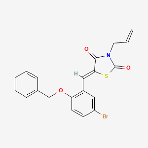 molecular formula C20H16BrNO3S B4021439 3-allyl-5-[2-(benzyloxy)-5-bromobenzylidene]-1,3-thiazolidine-2,4-dione 