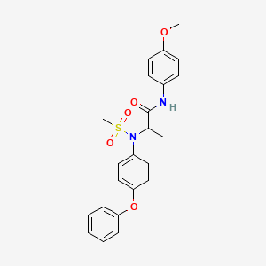 N~1~-(4-methoxyphenyl)-N~2~-(methylsulfonyl)-N~2~-(4-phenoxyphenyl)alaninamide