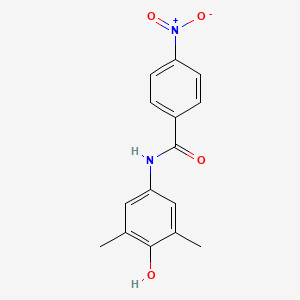molecular formula C15H14N2O4 B4021459 N-(4-hydroxy-3,5-dimethylphenyl)-4-nitrobenzamide 