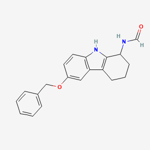 [6-(benzyloxy)-2,3,4,9-tetrahydro-1H-carbazol-1-yl]formamide
