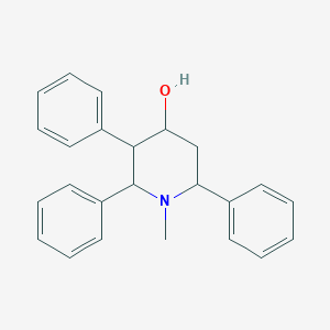 molecular formula C24H26N2 B040215 1-Methyl-2,3,6-triphenylpiperidin-4-ol CAS No. 124069-10-9