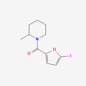 molecular formula C11H14INO2 B4021527 1-(5-iodo-2-furoyl)-2-methylpiperidine 