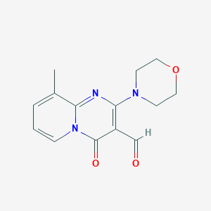 molecular formula C14H15N3O3 B402157 9-Methyl-2-morpholin-4-yl-4-oxo-4H-pyrido[1,2-a]pyrimidine-3-carbaldehyde CAS No. 300377-09-7