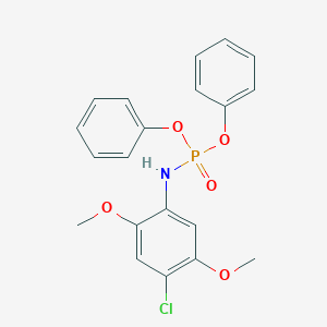 molecular formula C20H19ClNO5P B402158 Diphenyl 4-chloro-2,5-dimethoxyphenylamidophosphate 