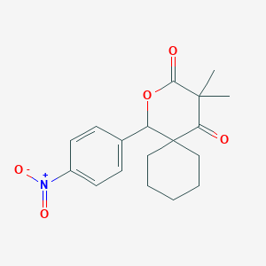 4,4-dimethyl-1-(4-nitrophenyl)-2-oxaspiro[5.5]undecane-3,5-dione