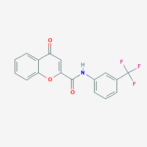 molecular formula C17H10F3NO3 B4021631 4-oxo-N-[3-(trifluoromethyl)phenyl]-4H-chromene-2-carboxamide 