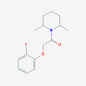 1-[(2-fluorophenoxy)acetyl]-2,6-dimethylpiperidine