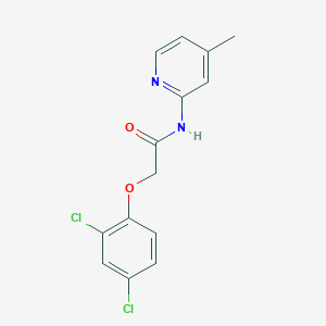 molecular formula C14H12Cl2N2O2 B402176 2-(2,4-dichlorophenoxy)-N-(4-methyl-2-pyridinyl)acetamide 