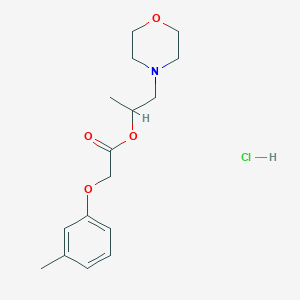 1-methyl-2-(4-morpholinyl)ethyl (3-methylphenoxy)acetate hydrochloride