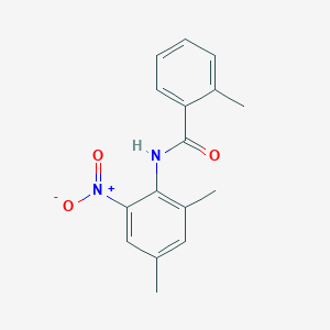 molecular formula C16H16N2O3 B4021787 N-(2,4-dimethyl-6-nitrophenyl)-2-methylbenzamide 