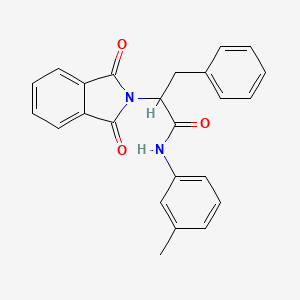 2-(1,3-dioxo-1,3-dihydro-2H-isoindol-2-yl)-N-(3-methylphenyl)-3-phenylpropanamide