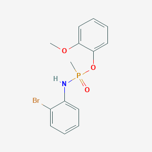 molecular formula C14H15BrNO3P B402183 2-bromo-N-[(2-methoxyphenoxy)-methylphosphoryl]aniline 