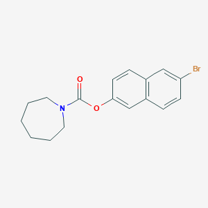 molecular formula C17H18BrNO2 B4021874 6-bromo-2-naphthyl 1-azepanecarboxylate 
