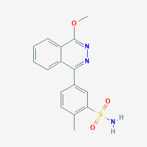 molecular formula C16H15N3O3S B4021882 5-(4-methoxy-1-phthalazinyl)-2-methylbenzenesulfonamide 