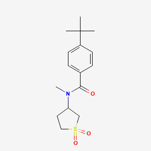 molecular formula C16H23NO3S B4021908 4-tert-butyl-N-(1,1-dioxidotetrahydro-3-thienyl)-N-methylbenzamide 