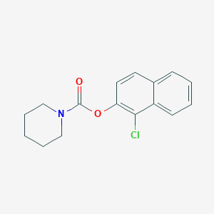 molecular formula C16H16ClNO2 B4021915 1-chloro-2-naphthyl 1-piperidinecarboxylate 