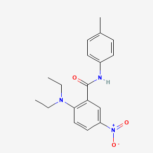 molecular formula C18H21N3O3 B4021941 2-(diethylamino)-N-(4-methylphenyl)-5-nitrobenzamide 
