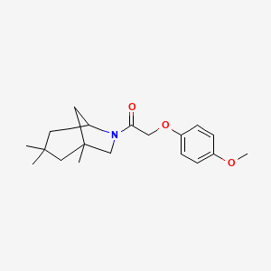 molecular formula C19H27NO3 B4021965 6-[(4-methoxyphenoxy)acetyl]-1,3,3-trimethyl-6-azabicyclo[3.2.1]octane 